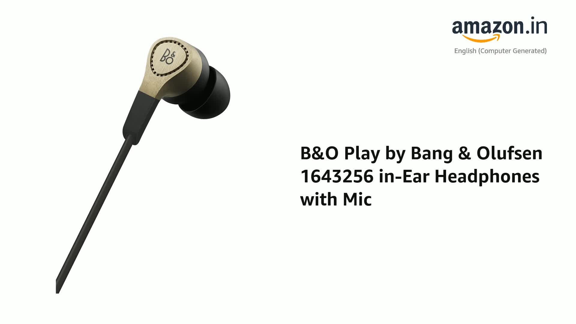 Bang & Olufsen B&O Play Wired 1643256 in-Ear Headphones with Mic